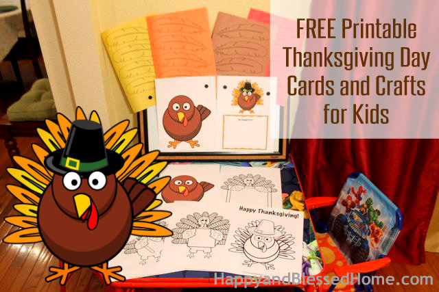 FREE Printable Thanksgiving Day Cards And Crafts For Kids