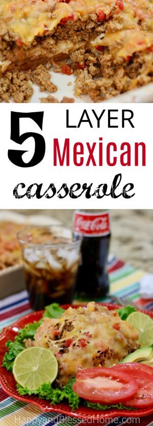Easy Recipe for 5 Layer Mexican Casserole
