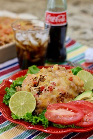 Great with Coca Cola de Mexico and Veggies - Easy Recipe for Mexican Casserole