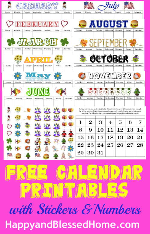 Preschool Circle Time Morning Board Printable Set Happy