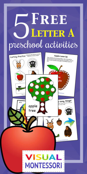 5 Free Preschool Alphabet Letter A Activities