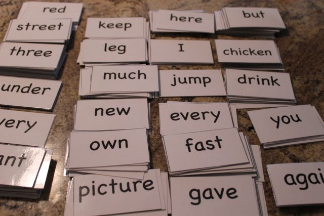 FREE Sight Words Flashcards from HappyandBlessedHome.com