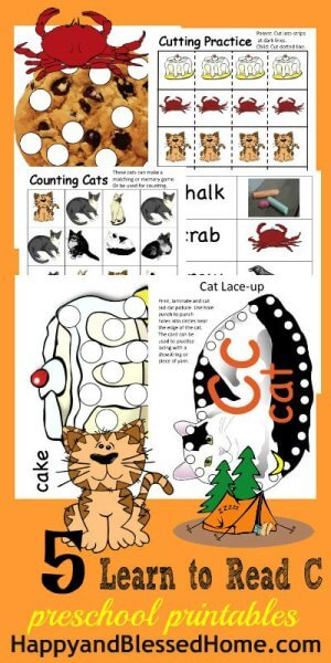 5 FREE Letter C Preschool Worksheets for Early Learning Preschool Activities