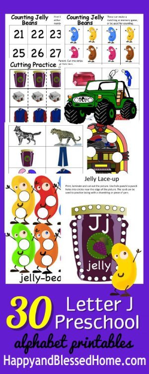 30 Letter J Preschool Alphabet Printables for the Letter J Preschool Curriculum online