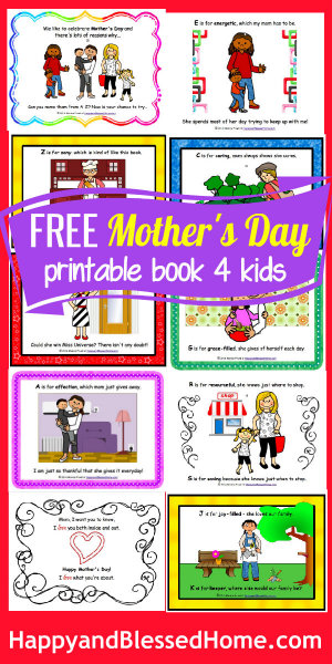 Mother's Day Book from HappyandBlessedHome.com