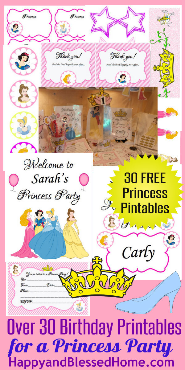 Free Printables Princess Birthday Party Free Printable