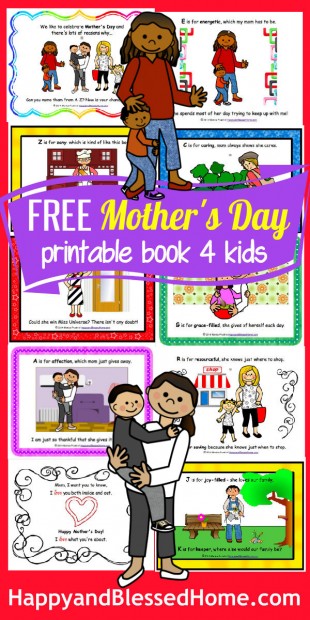 Moms FREE Mothers Day Book for Kids HappyandBlessedHome