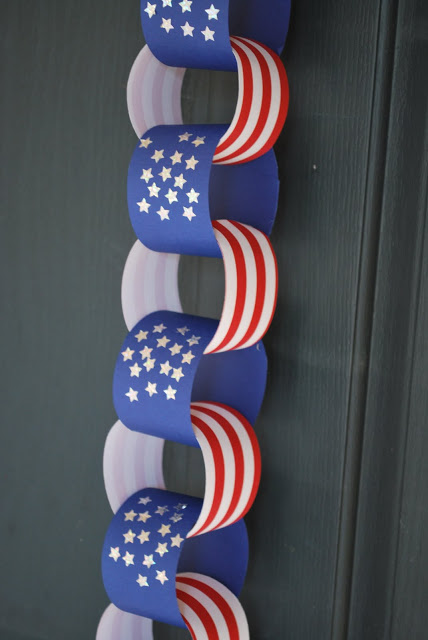 patriotic paper chain
