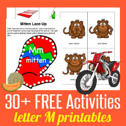 250 Learn to Read Preschool Alphabet Letter M HappyandBlessedHome