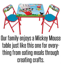 Mickey Mouse Table