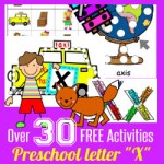 250 Learn to Read Preschool ALphabet Letter X HappyandBlessedHome.com