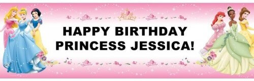 Princess Birthday Party Banner