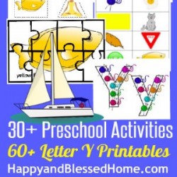300 Learn to Read Preschool Alphabet Letter Y HappyandBlessedHome.com