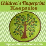 Childrens Fingerprint Keepsake HappyandBlessedHome.com