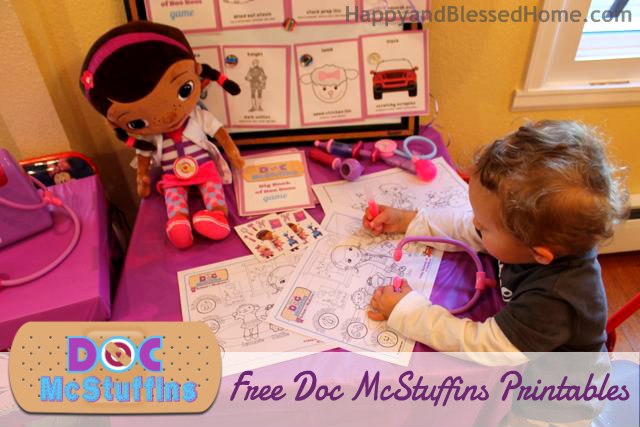 Doc McStuffins Birthday Party Free Printables HappyandBlessedHome.com