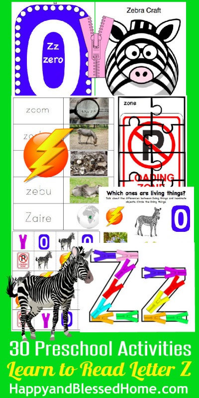 Learn to Read Preschool Alphabet Letter Z