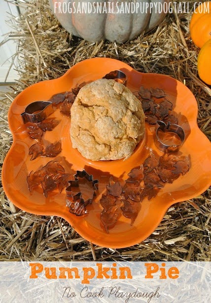 Fall Activities for Kids No Cook Pumpkin Pie Play Doh