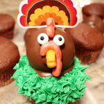 Cutest Thanksgiving Turkey Cupcake Ever - with OREO Cookie Balls Recipe and Step-By-Step Tutorial