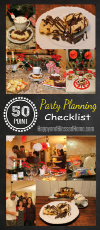 50 Point Party Planning Checklist HappyandBlessedHome.com