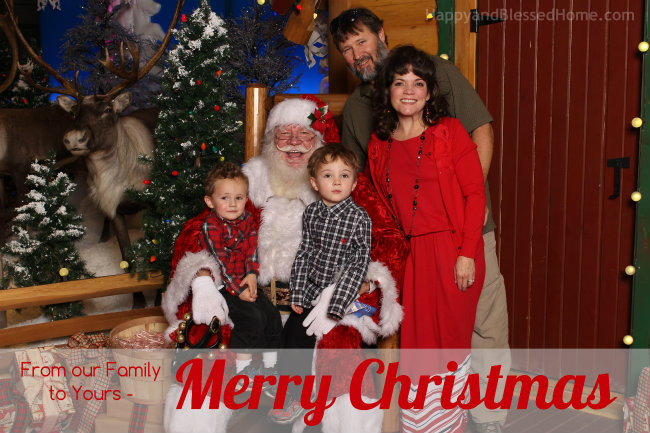 From our Family to Yours Merry Christmas 2014 HappyandBlessedHome.com