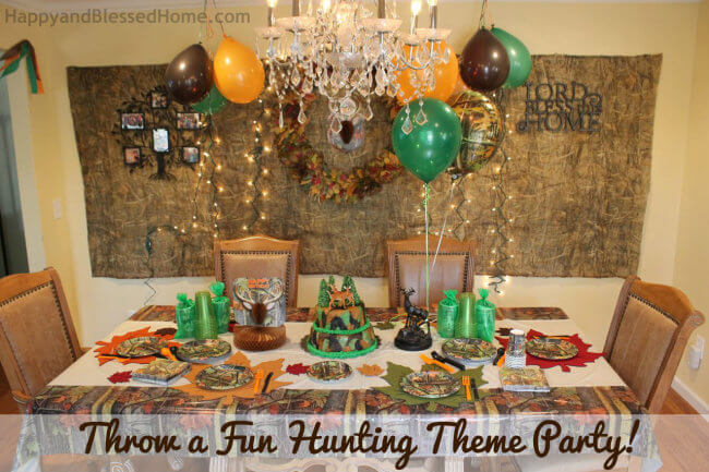 Throw a Fabulous and Fun Hunting Theme Party from HappyandBlessedHome