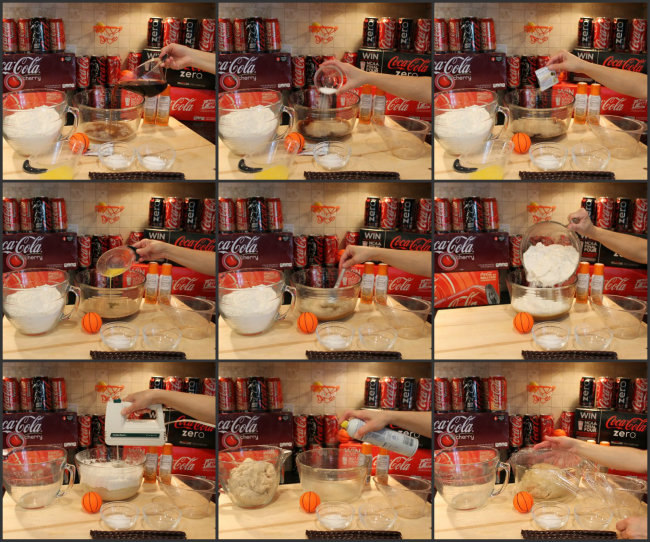Directions to create Stuffed Pretzel Basketball Recipe Collage 1 from HappyandBlessedHome.com