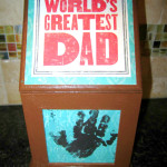 Wood Photo Box Father's Day Gift Idea and easy Father's Day Craft from HappyandBlessedHome.com