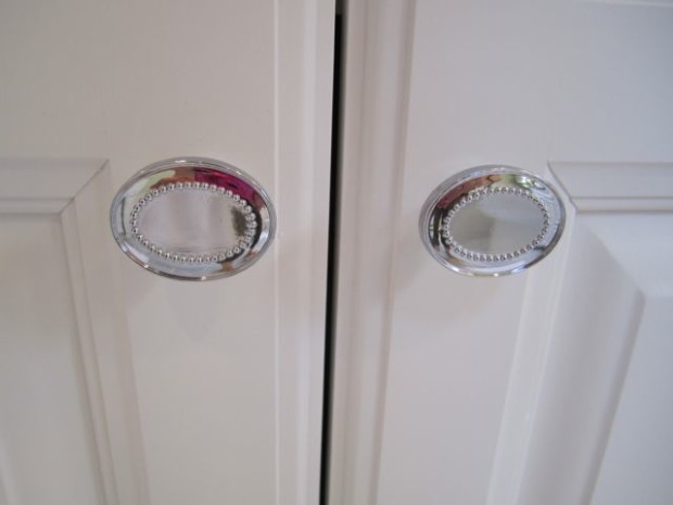 Chrome knobs added some beautiful sparkle and shine photo copyright 2015 HappyandBlessedHome.com
