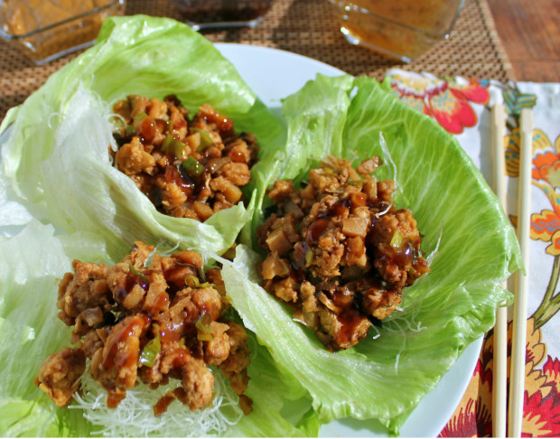 Tasty PF Chang's Chicken Lettuce Wraps Under 30 Minutes Copycat recipe by HappyandBlessedHome