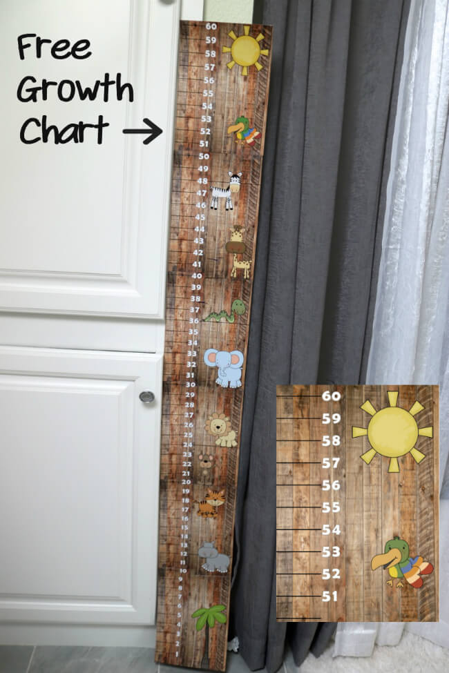 Free Growth Chart up to 60 inches