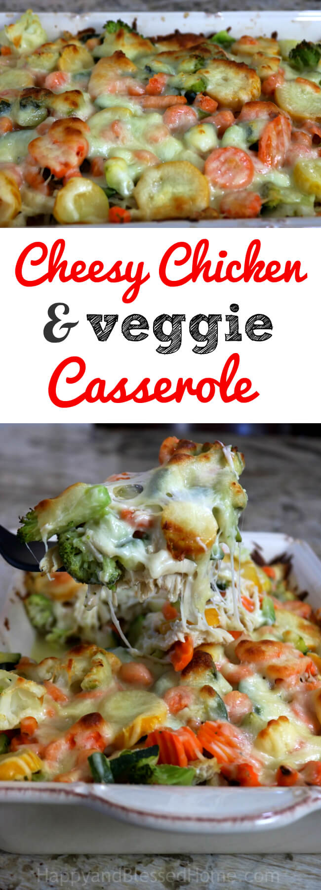 Tasty and Easy Recipe for Cheesy Chicken and Vegetable Casserole
