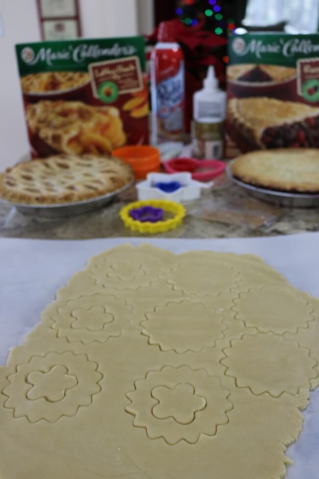 Roll out the cookie dough to create this Easy Recipe for Razzleberry Pie Window Sugar Cookie Cut Outs recipe - a wonderful Christmas cookie recipe