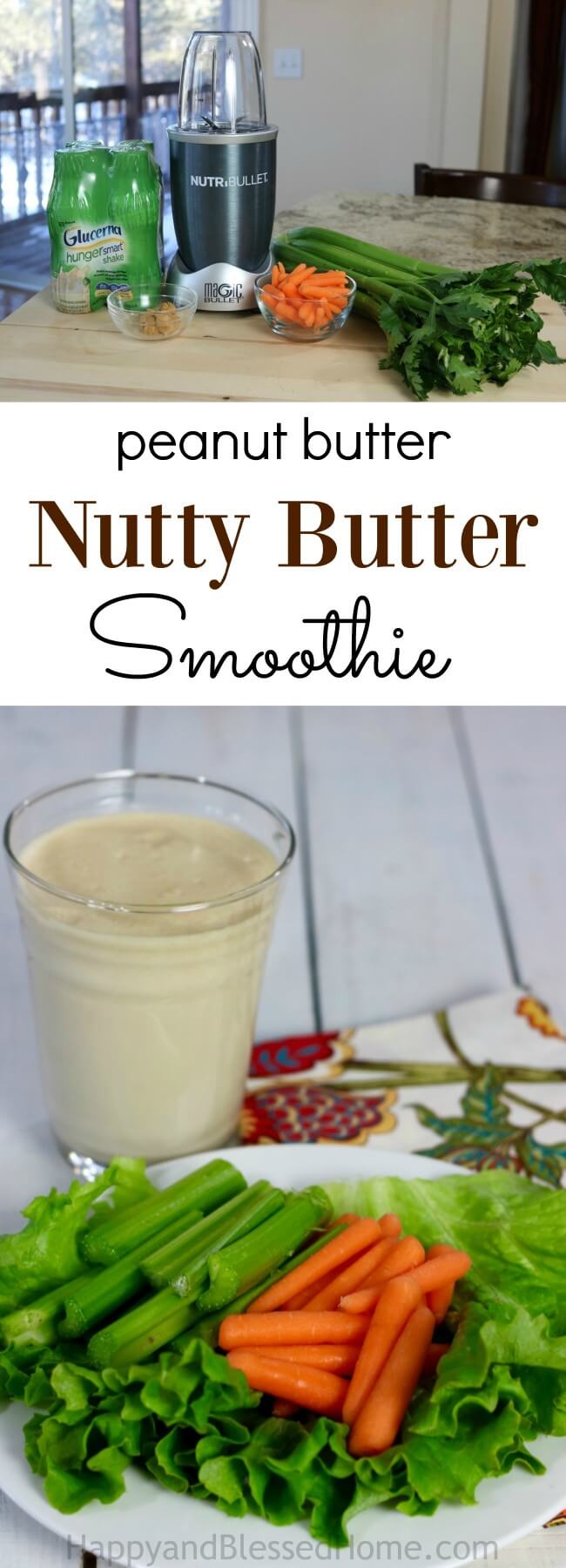 Hungry - Try a Nutty Butter Peanut Butter Smoothie - only 222 Calories
