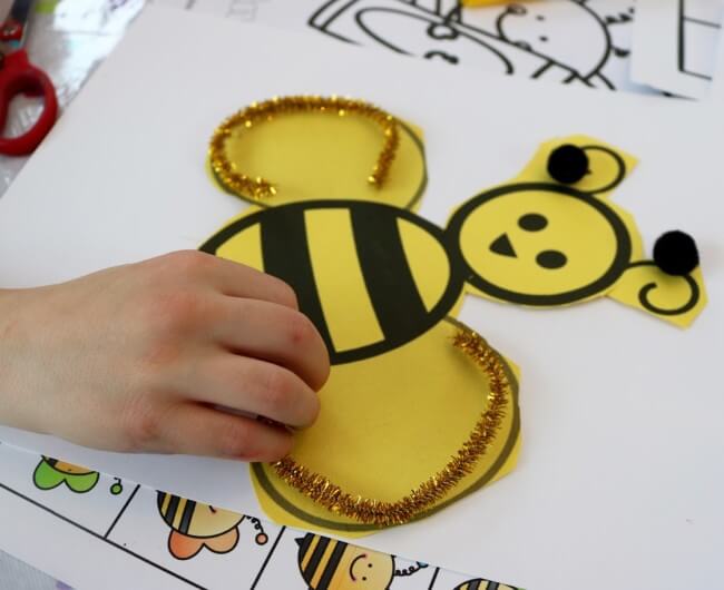 20 Page Fun Bee Activity Pack for Kids and Cereal Snacks