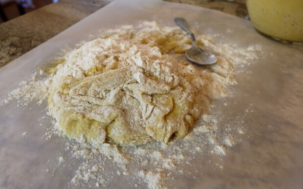 A soft dough for the Caramel Walnut Sweet Rolls