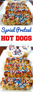 Easy Recipe for Sprial Pretzel Hot Dogs - perk up your next outdoor BBQ