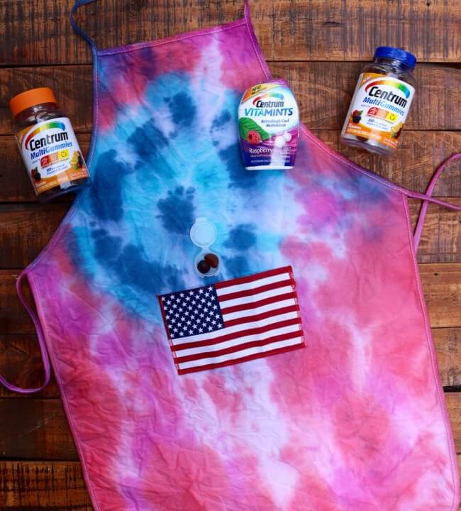 Inspired by Centrum Vitamins - How to Tie-Dye a Bull's-Eye Design Tutorial