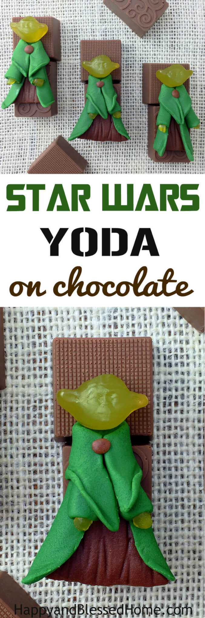 DIY Tutorial to create STAR WARS YODA on Chocolate