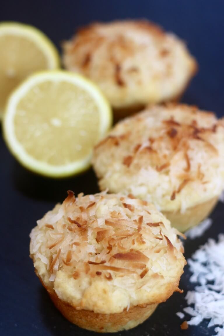 moistandflakylemoncoconutmuffinsrecipe Happy and Blessed Home