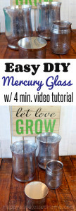 EASY DIY Mercury Glass - Faux Mercury Glass with a 4 minute video tutorial