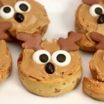 Peanut butter frosted reindeer rolls make for perfect Sunday Brunch Ideas for Hosting a Brunch Party