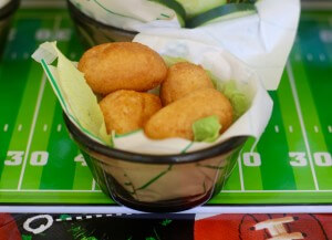 Bite sized football party food - State Fair® Mini Corn Dogs