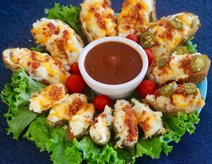 The Perfect party appetizer - Twice-Baked Jalapeño Poppers and LA MORENA® Chipotle Sauce