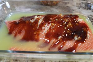 A simple marinade for an Easy Recipe for wild Alaska salmon with Teriyaki and Pineapple