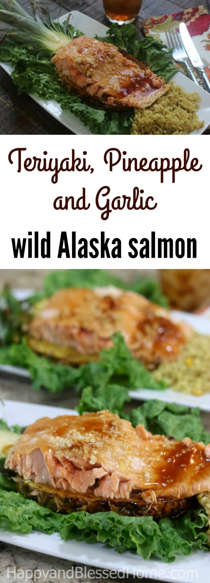 An easy recipe for fresh Alaska Seafood - Teriyaki, Pineapple and Garlic wild Alaska salmon