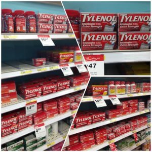 Tylenol can be found at Target