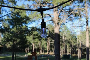 3 Outstanding Ways to set the Tone for your Outdoor Dining Space - featuring Enbrighten Seasons Color Changing Café Lights