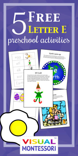 5 Free Preschool Alphabet Letter E Activities