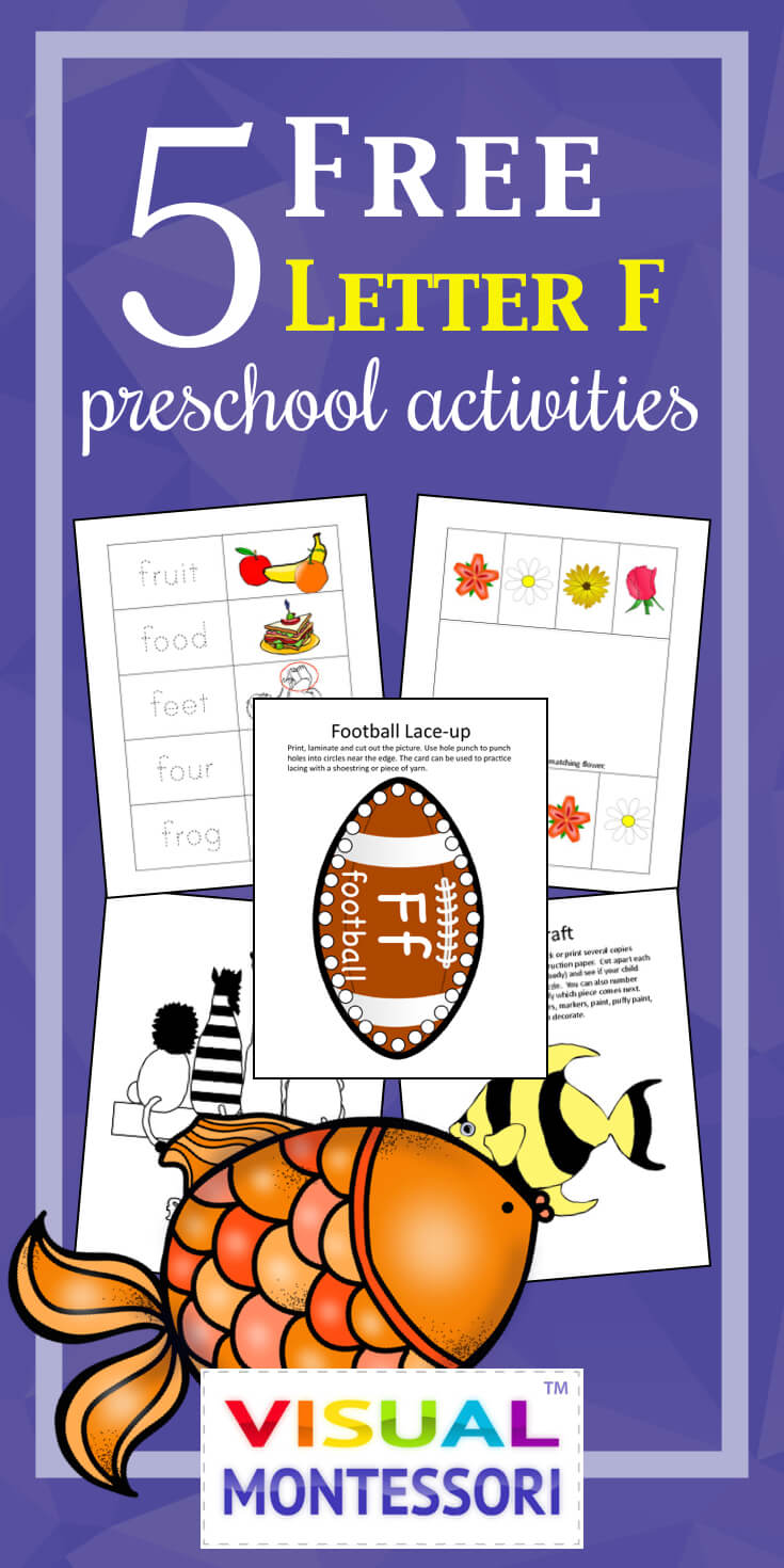 Letter of the week: LETTER F-NO PREP WORKSHEETS- LETTER F Alphabet