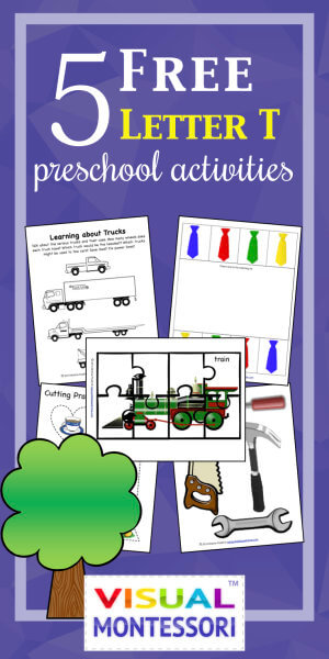 5 FREE Letter T Preschool Activities